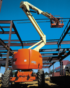 JLG E450AJ electric articulating boom lift available for rental - Safe  Lifting